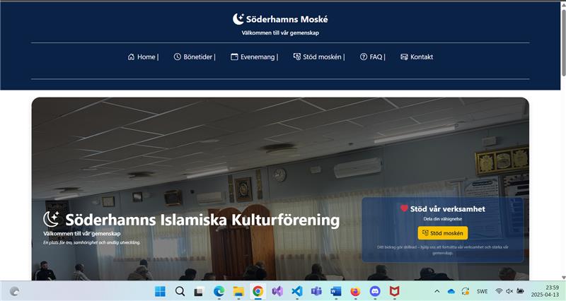 Moské webbsida